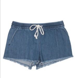 Aerie Drawstring Jean Shorts